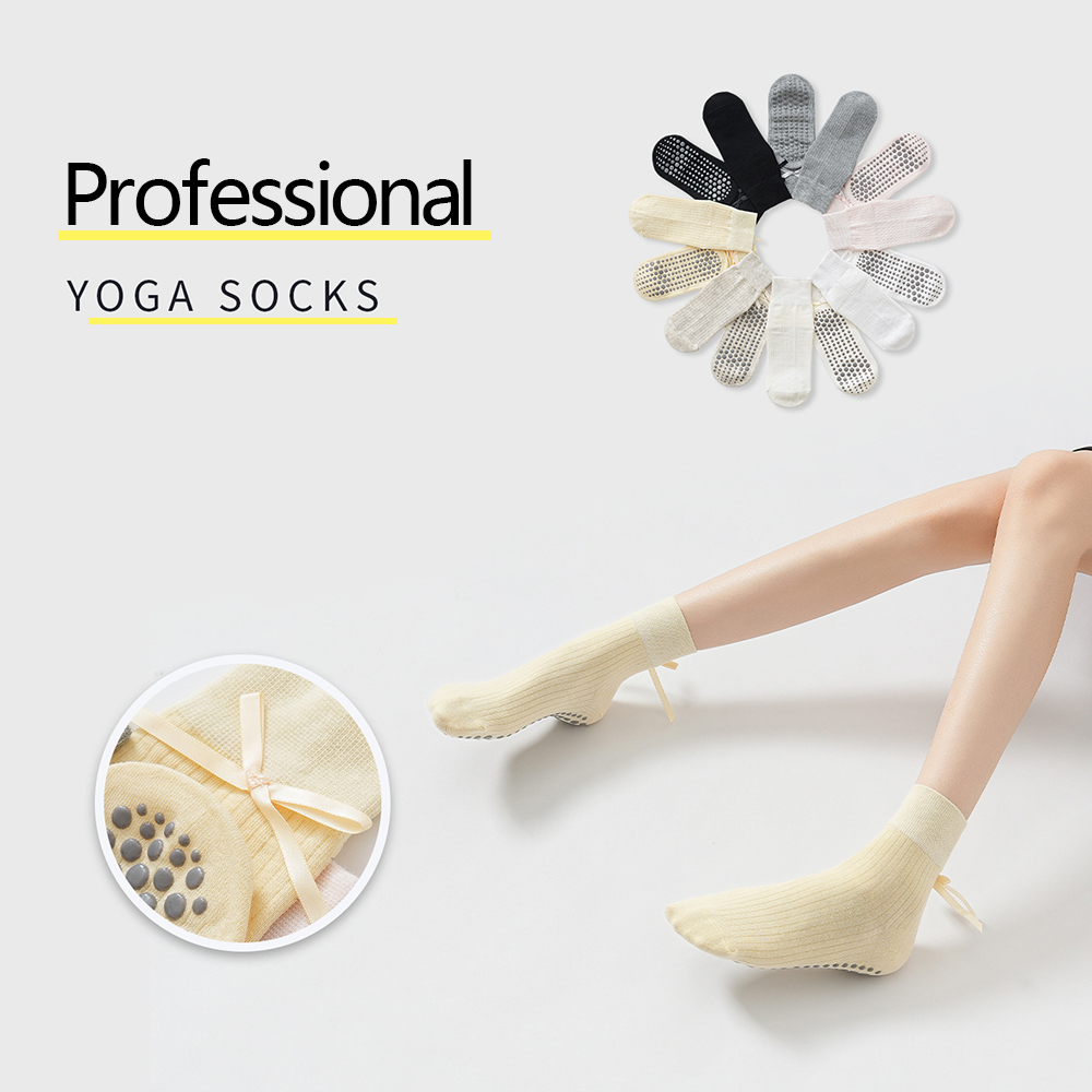 Yoga Of Fitness - Cute Bowknot Yoga Socks Girls Sweet