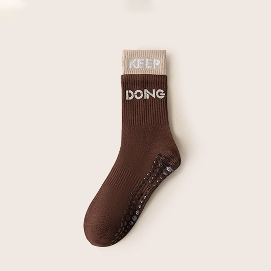 1Pair Mid Calf Yoga Socks Pila - Yoga Fitness Training ulasan dan harga