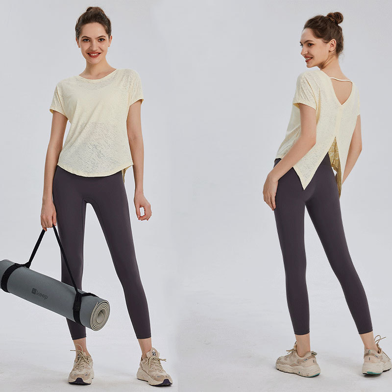 Women's Yoga T-Shirt Loose Spo - Yoga Fitness Training ulasan dan harga