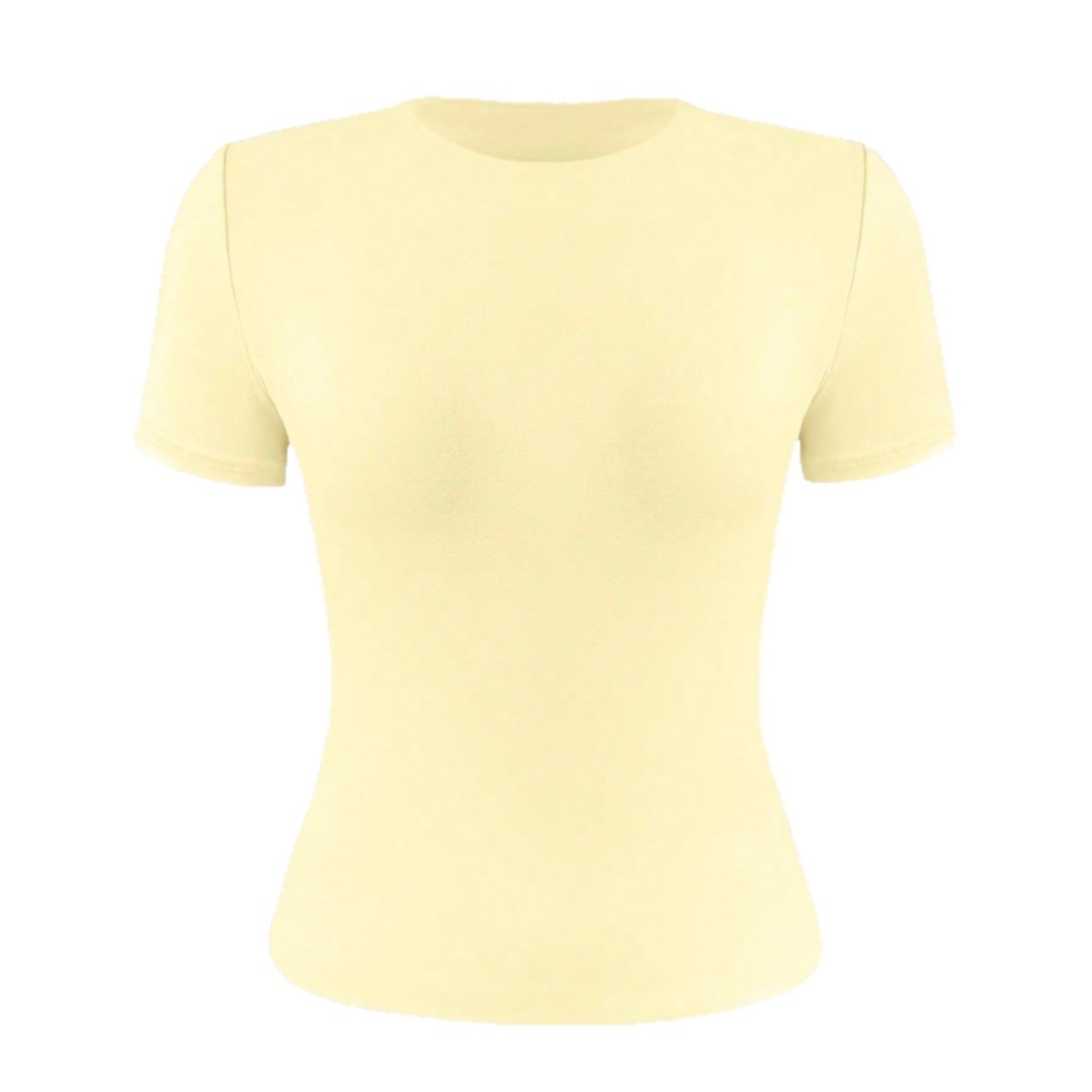 Set-in Shoulder Crew Neck Shor - Yoga Fitness Training ulasan dan harga
