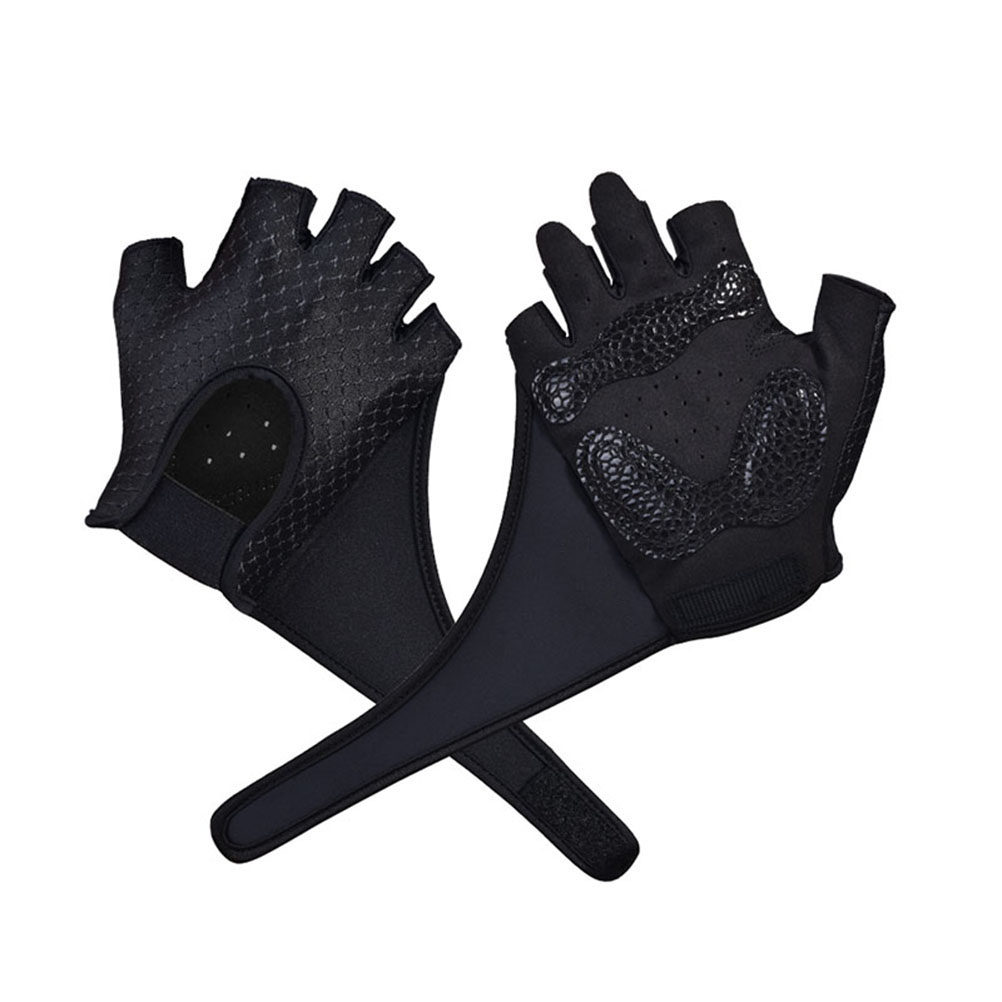 1Pair Fitness Gloves Half Fing - Yoga Fitness Training ulasan dan harga