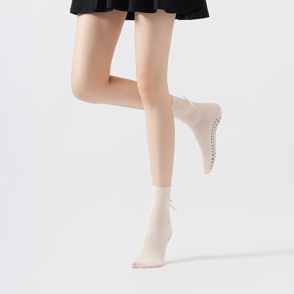 Cute Bowknot Yoga Socks Girls  - Yoga Of Fitness ulasan dan harga